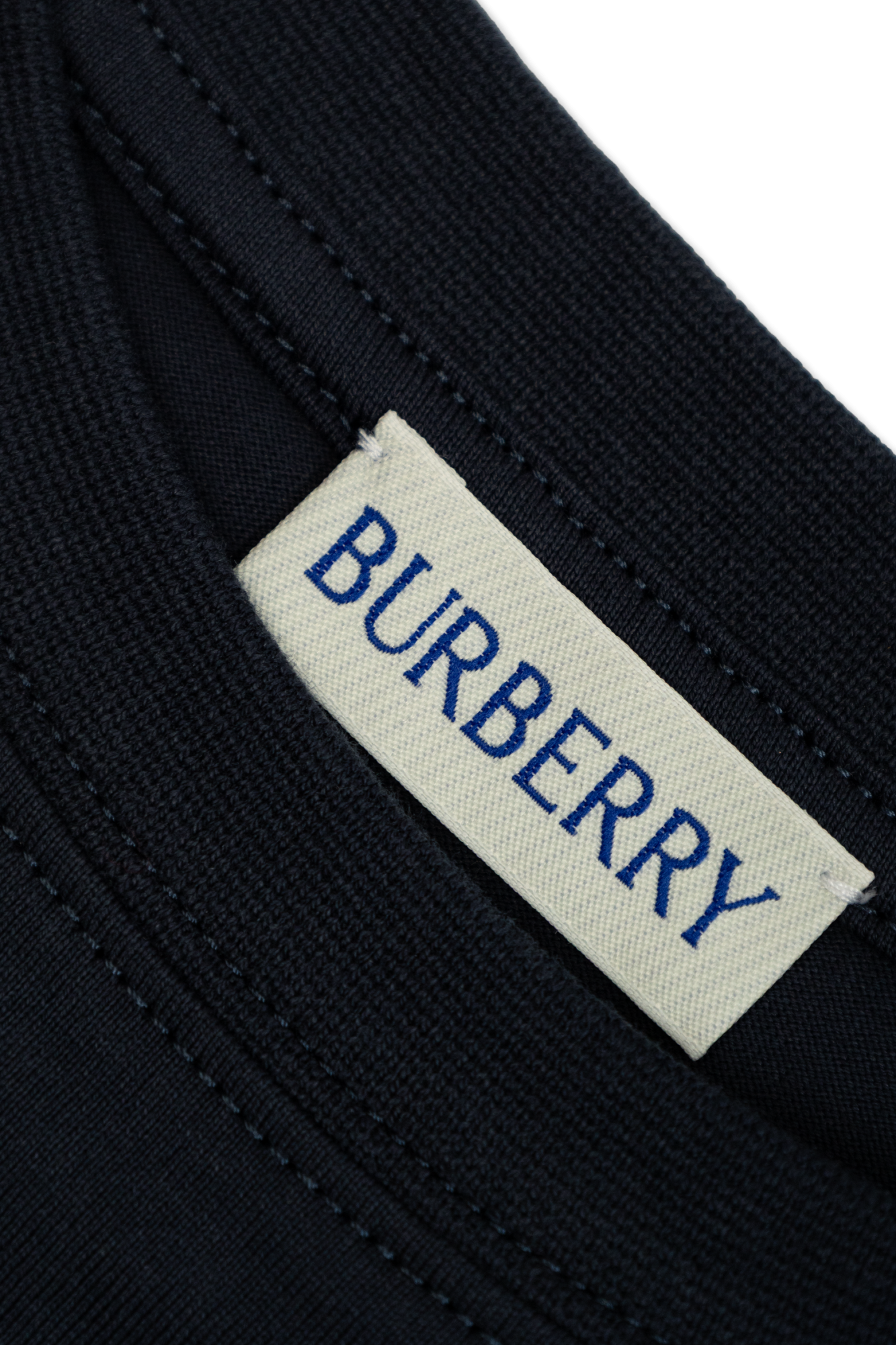 Navy blue T-shirt with printed logo Burberry Kids - Vitkac AS